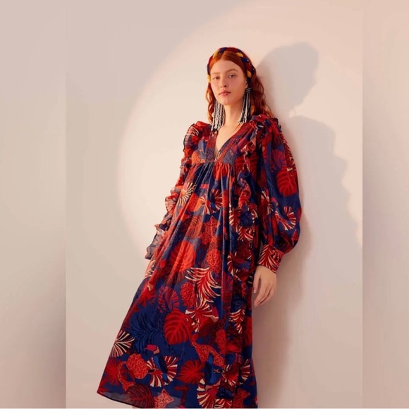 FARM RIO Animal Tapestry Midi Dress - Picture 3 of 14